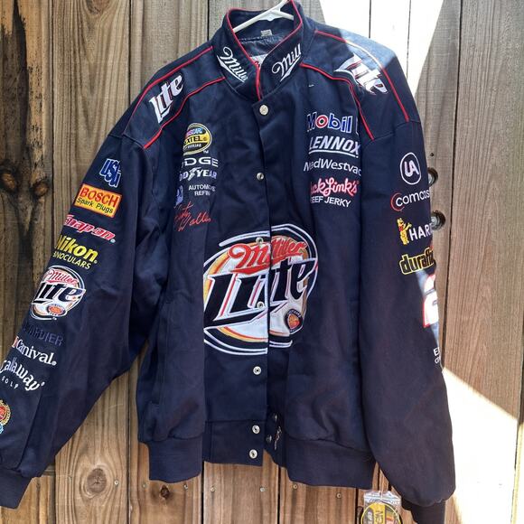 Vintage Miller Lite Rusty Wallace NASCAR Jacket New With Tags 2XL